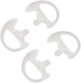 img 4 attached to JEUYOEDE Replacement Soft Silicone Earmold For Motorola Kenwood Baofeng Acoustic Tube Earpiece Headset (2 Pairs Small 25Mm)