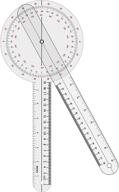 📏 goniometer inch 360° plastic measurement tool логотип