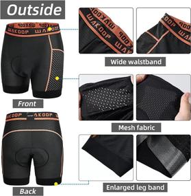 img 2 attached to 🚴 High-Performance Men's Cycling Shorts - 5D Padded Bike Underwear with MTB Liner Undershorts