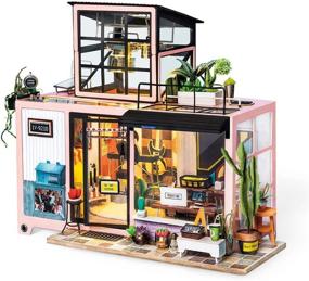 img 4 attached to Rolife Dollhouse Kit: Creative Wooden House with Dolls & Accessories