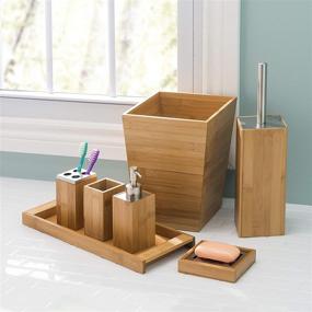 img 3 attached to 🗑️ Home Basics Bamboo Waste Bin: Sustainable and Stylish Natural Trash Can