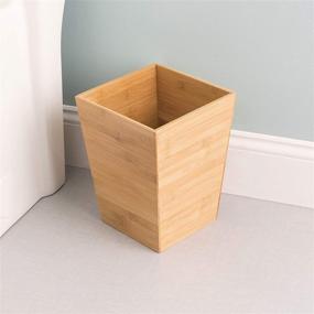 img 1 attached to 🗑️ Home Basics Bamboo Waste Bin: Sustainable and Stylish Natural Trash Can