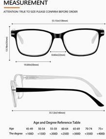 img 2 attached to 👓 Sunolga Blue Light Blocking Reading Glasses, 4 Pack with Spring Hinge Frame for Women and Men - Prevents Eyestrain and UV Glare