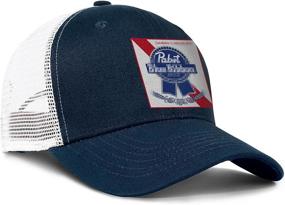 img 2 attached to Jdadaw Pabst Blue Ribbon Logo Baseball Trucker Dark_Blue