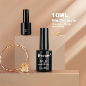 img 3 attached to 💅 Wowfun Gel Nail Polish Kit - Soak off Classic Coffee Neutral Beige Brown White - 6 colors 10ML - All Seasons Popular Gel Polish Kit for Nail Gel Art Manicure - Use at Home or Salon