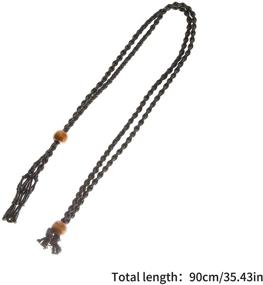 img 3 attached to 📿 2PCS Black Necklace Cord Empty Stone Holder: Versatile Rope for Adjustable Quartz Raw Stone Pendants