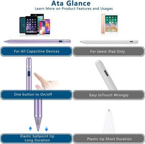 img 2 attached to 🖊️ Active Stylus Pens for Touch Screens - Fine Point Digital Smart Pens Compatible with iPhone iPad, Samsung/Android Smart Phone & Tablet for Writing and Drawing by Maylofi