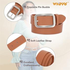 img 2 attached to Women Leather Fashion Buckle WHIPPY