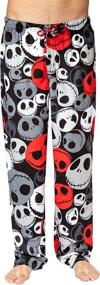 img 2 attached to 👻 Cozy up with Disney Skellington Fleece Sleepwear Bottoms for Men - The Ultimate Comfort!