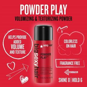 img 1 attached to Подъём объёма и текстурирующий порошок: SexyHair Big Powder Play Прозрачный, без аромата – мгновенное придача объёма волосам