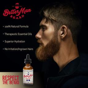 img 2 attached to 🧔 Revitalize and Nourish Your Beard with Better Man Beard Oil - 2 oz All-Natural Leave-in Conditioner Featuring Therapeutic Grade Essential Oils &amp; 100% Natural Formula - Oil1