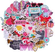 facraft scrapbooking supplies: love themed ephemera die cuts stickers (95 piece pack) logo