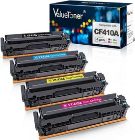 img 4 attached to 🖨️ Valuetoner Compatible Toner Cartridge Set for HP 410A - Ideal for Color Laserjet Pro MFP-M477 and M452 Series Printers (4-Pack)