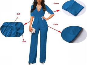 img 2 attached to Womens Summer Elegant Jumpsuit Jumpsuits Women's Clothing