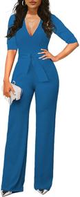 img 4 attached to Womens Summer Elegant Jumpsuit Jumpsuits Women's Clothing