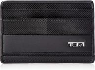 tumi alpha slim wallet black логотип