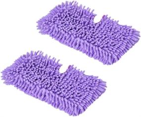 img 4 attached to Xindejia 2-Pack Microfiber Mop Replacement Pads for Shark Steam Pocket Mops - Washable & Durable, Fits S3500 Series, S3501, S3601, S3550, S3801, S3901, SE4509 (Purple)