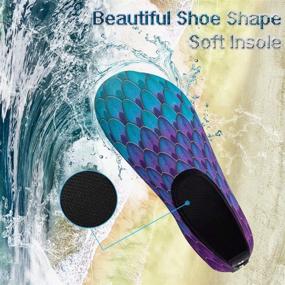 img 3 attached to YALOX Water Shoes - Unisex Outdoor Beach Swimming Aqua Socks | Quick-Drying Barefoot Shoes for Surfing, Yoga, Pool, and Exercise