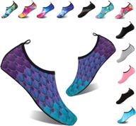 yalox water shoes - unisex outdoor beach swimming aqua socks | quick-drying barefoot shoes for surfing, yoga, pool, and exercise logo