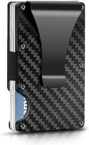 img 4 attached to 🔒 Ultimate Protection and Style: UNIKTREND Carbon Wallet for Men – Blocking Minimalist Men's Accessories