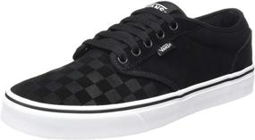 img 4 attached to Vans Low Top Sneakers Black Canvas Men's Shoes for Athletic