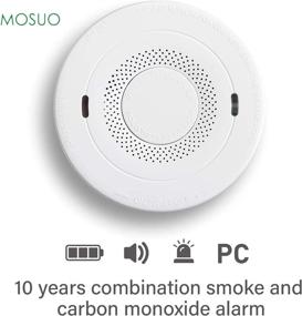 img 1 attached to 🔥 3PCS Smoke and Carbon Monoxide Detector Alarm with Voice Warning, 10 Year Lithium Battery Backup, Dual Sensor Smoke and CO Alarm Compliant with UL 217 & UL 2034 Standards (AJ-933)