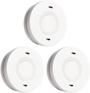🔥 3pcs smoke and carbon monoxide detector alarm with voice warning, 10 year lithium battery backup, dual sensor smoke and co alarm compliant with ul 217 & ul 2034 standards (aj-933) logo