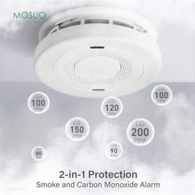 img 3 attached to 🔥 3PCS Smoke and Carbon Monoxide Detector Alarm with Voice Warning, 10 Year Lithium Battery Backup, Dual Sensor Smoke and CO Alarm Compliant with UL 217 & UL 2034 Standards (AJ-933)