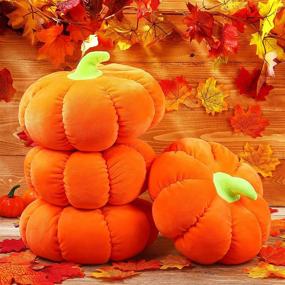 img 4 attached to Pumpkin Thanksgiving Halloween Decorative Decoration Bedding