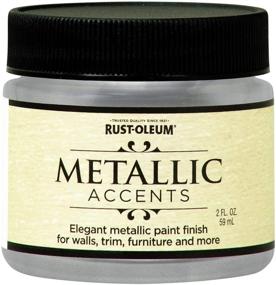 img 2 attached to 🎨 Rust-Oleum Sterling Silver Metallic Accents Paint, 2 oz Trial Size