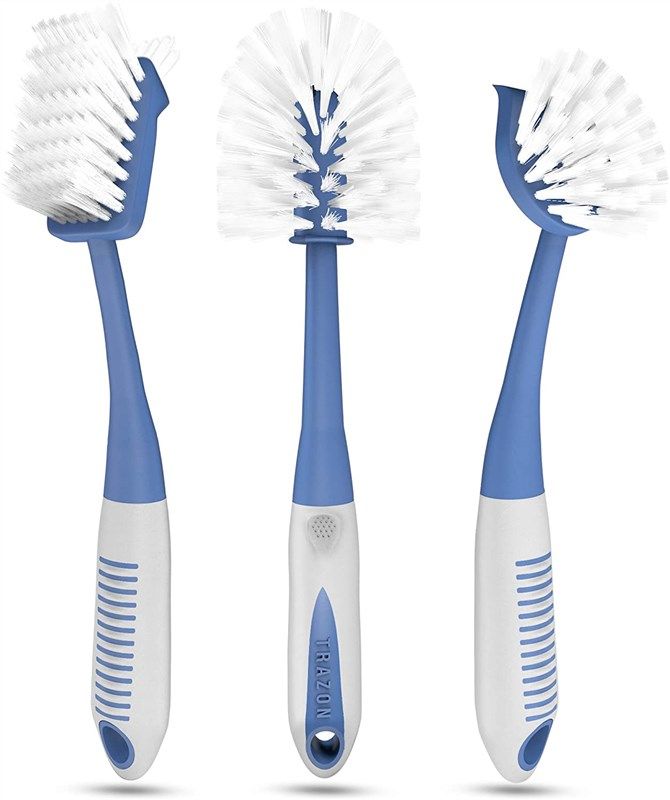 brush bottle water scrub scrubber 로고