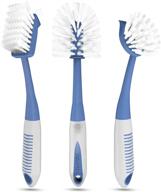 🔸 versatile dish brush set of 3: bottle water, dish scrub, and scrubber brushes – ergonomic non-slip long handle for efficient cleaning of sink, dishes, bottles, cups, glass, and pots logo