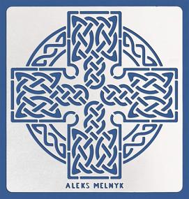 img 3 attached to 🔥 Enhance Your Crafts with Aleks Melnyk #38 Metal Journal Stencils: Celtic Knot, Cross, Viking Symbols - Wood Burning, Pyrography & Engraving Kit 3 PCS