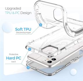 img 2 attached to 📱 ORIbox Clear Case for iPhone 11 - Heavy Duty Shockproof Anti-Fall Protective iPhone 11 Case