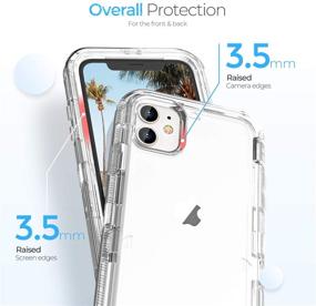 img 1 attached to 📱 ORIbox Clear Case for iPhone 11 - Heavy Duty Shockproof Anti-Fall Protective iPhone 11 Case