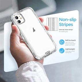 img 3 attached to 📱 ORIbox Clear Case for iPhone 11 - Heavy Duty Shockproof Anti-Fall Protective iPhone 11 Case