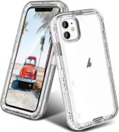 📱 oribox clear case for iphone 11 - heavy duty shockproof anti-fall protective iphone 11 case logo