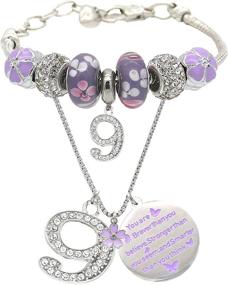 img 4 attached to 🎁 Birthday Gifts: Necklace & Bracelet Set for Girls - Jewelry & Bracelets for All Ages