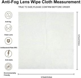 img 3 attached to 🧽 Advanced Nano Microfiber Lens Wipe Cloth - Reusable Eyeglasses Cleaning Wipes for Clear Vision, Sunglasses, Camera Lenses & Phone Screens - WAEKIYTL Anti-Fog Technology