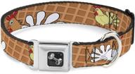 buckle down waffle chicken poses collar logo