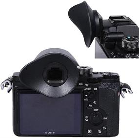 img 2 attached to Improved Oval Rotatable Eyecup Viewfinder for Sony A9II A7RIV A7RIII A7III | Replaces FDA-EP18 FDA-EP16 FDA-EP15