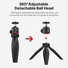 img 1 attached to 📷 ULANZI Select MT-17: Portable Mini Vlog Tripod for iPhone, Sony ZV1, Webcam, and Projector - Lightweight Handheld Grip with Ball Head Handle