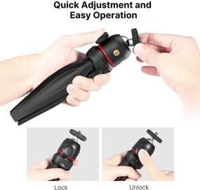 img 2 attached to 📷 ULANZI Select MT-17: Portable Mini Vlog Tripod for iPhone, Sony ZV1, Webcam, and Projector - Lightweight Handheld Grip with Ball Head Handle