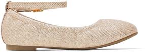 img 1 attached to DREAM PAIRS Sole Fina K Glitter Ballerina Girls' Flats: Sparkle with Style & Comfort!