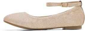 img 2 attached to DREAM PAIRS Sole Fina K Glitter Ballerina Girls' Flats: Sparkle with Style & Comfort!