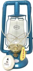 img 1 attached to Vintage Style Dietz Monarch #10 Hot Blast Blue and Gold Kerosene Lantern Oil Lamp: Charm your space with nostalgic ambiance