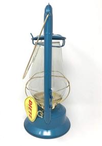 img 3 attached to Vintage Style Dietz Monarch #10 Hot Blast Blue and Gold Kerosene Lantern Oil Lamp: Charm your space with nostalgic ambiance