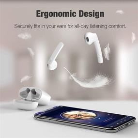 img 1 attached to Wireless Bluetooth Headphones Waterproof Earphones Portable Audio & Video in MP3 & MP4 Player Accessories