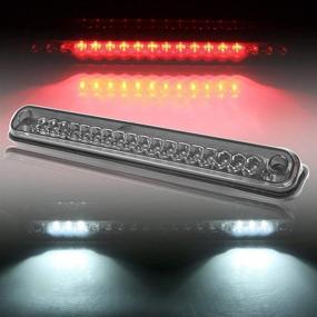 img 4 attached to 💡 Enhance Safety with Mallofusa LED Third Brake Light for 1994-1999 Chevy C/K and GMC C/K - Smoke High Mount 3rd Brake Light in Red & White