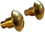 partrade solid brass spur buttons logo